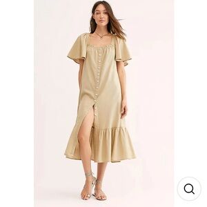 Free People Sweet Sunday Button Dress